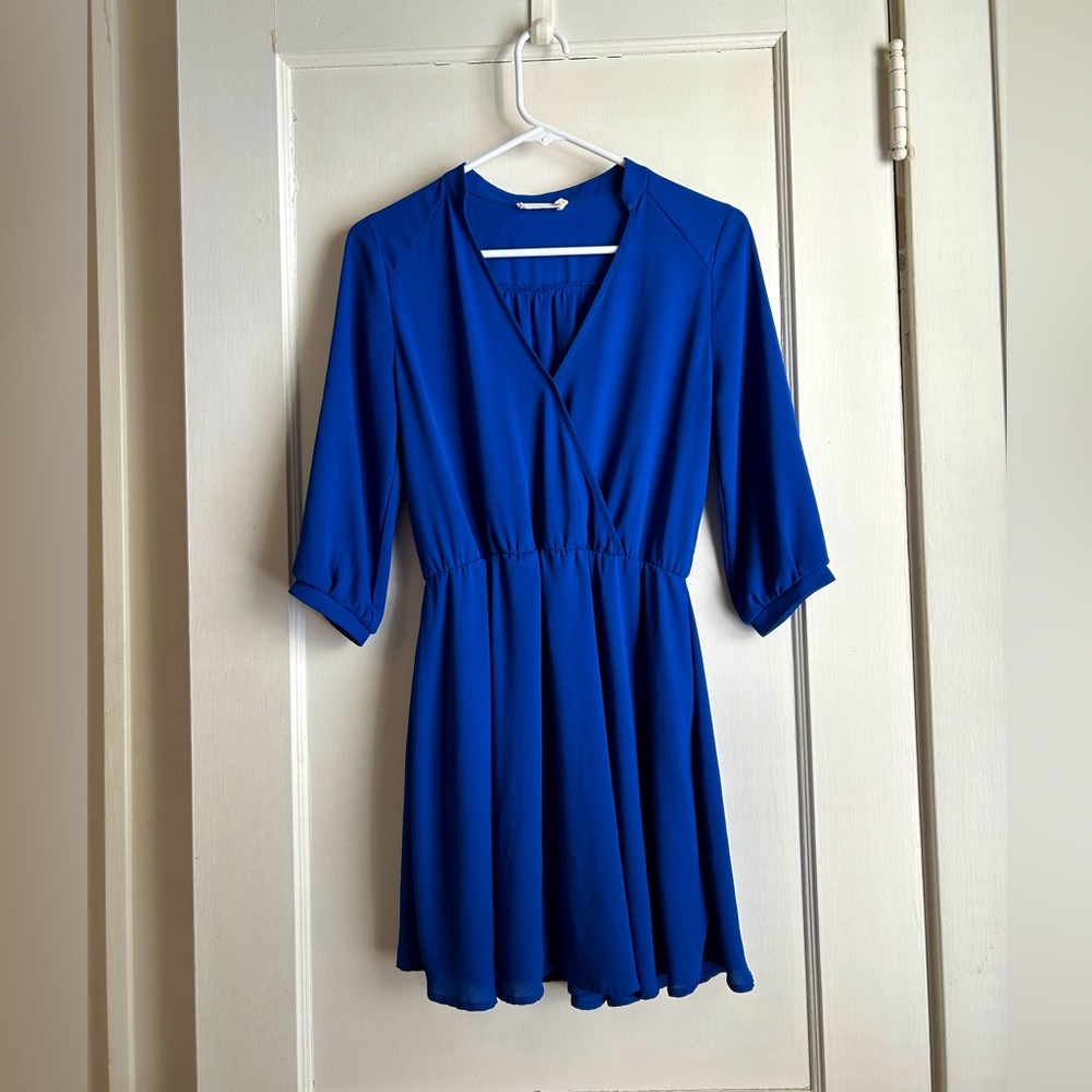 Lush Royal Blue Mini Dress